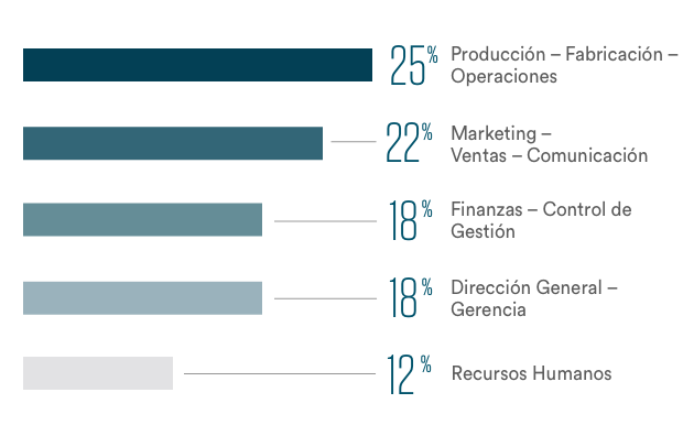 Gráfica por area funcional