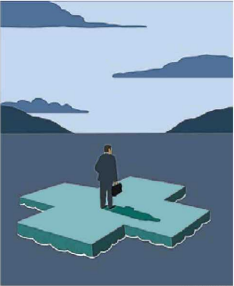 Perona encima de una cruz 