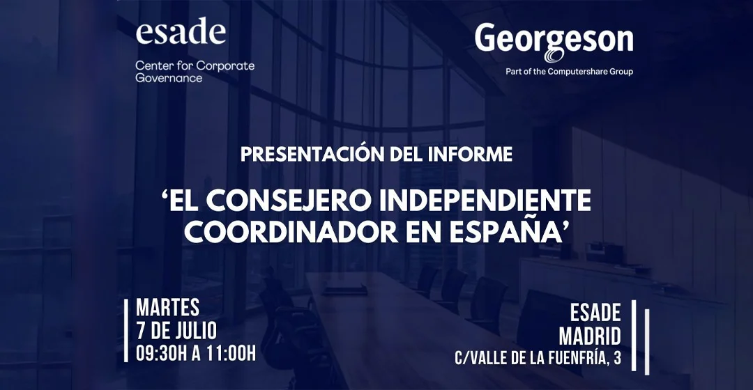 El Consejero Independiente Coordinador en España