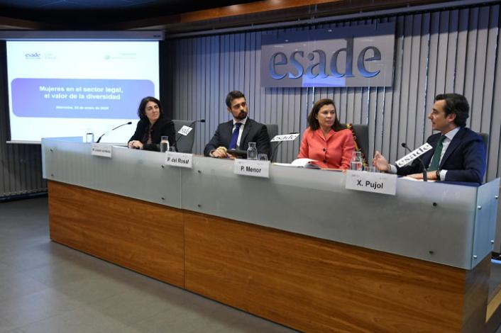 Panel of speakers at an Esade conference on Women in the legal sector.