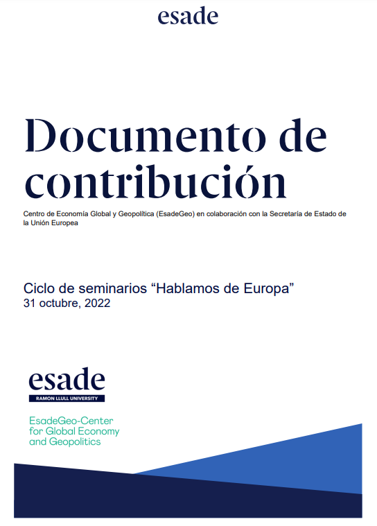 foto European Union - Documento de contribución Ciclo de seminarios “Hablamos de Europa”