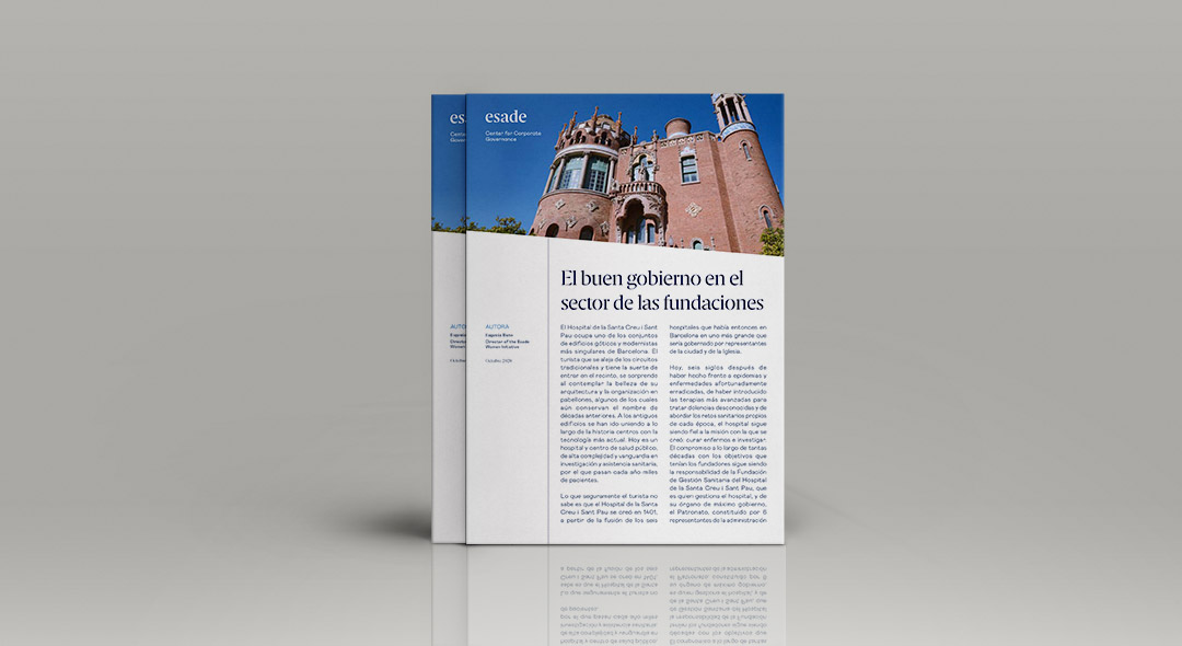 El buen gobierno en el sector de las fundaciones