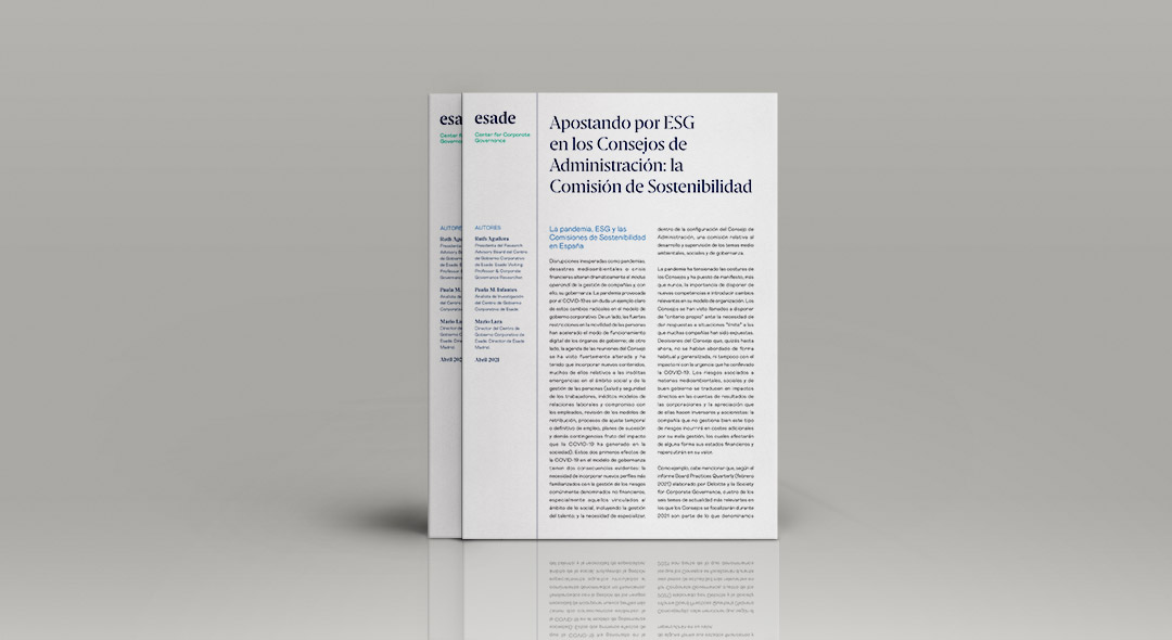 Apostando por ESG en los consejos de la administración: la comisión de sostenibilidad