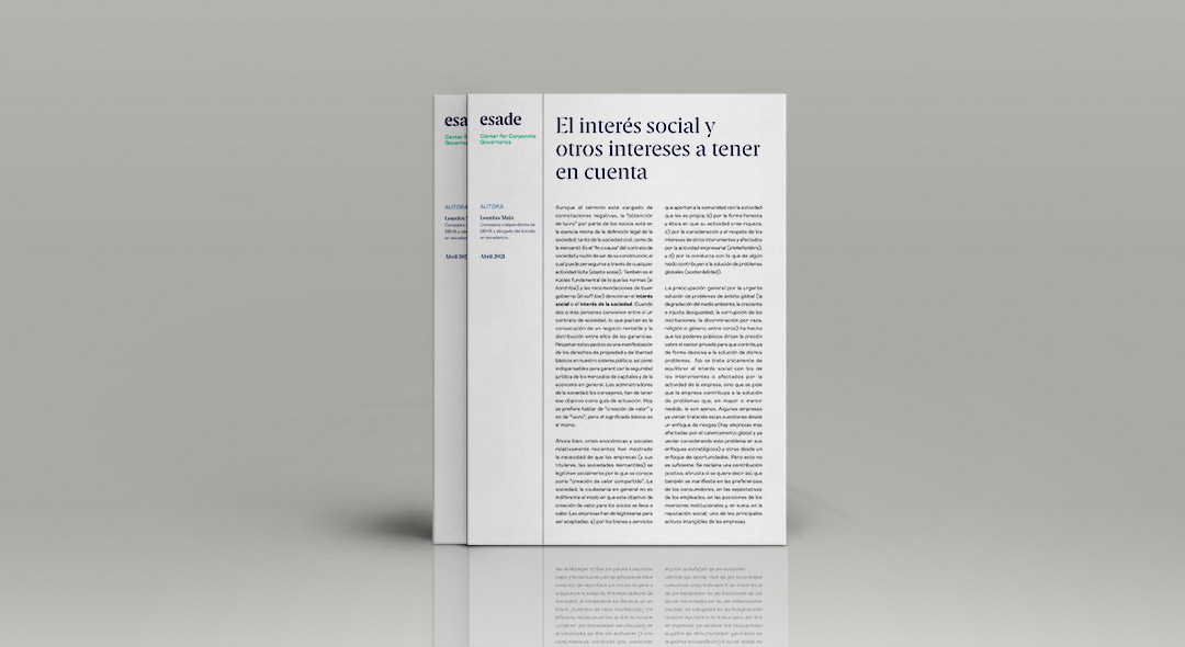 El interés social y otros intereses a tener en cuenta