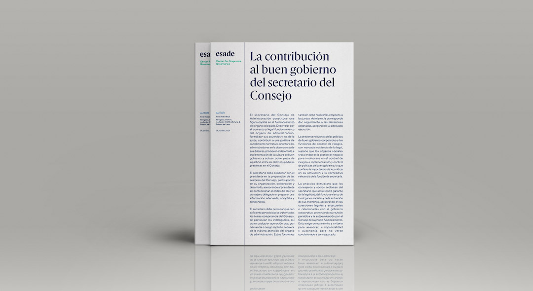 La Contribución al buen gobierno del secretario del consejo