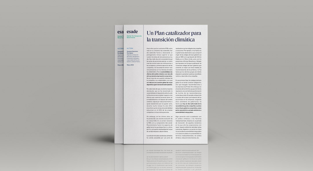 Un plan catalizador para la transición climática 