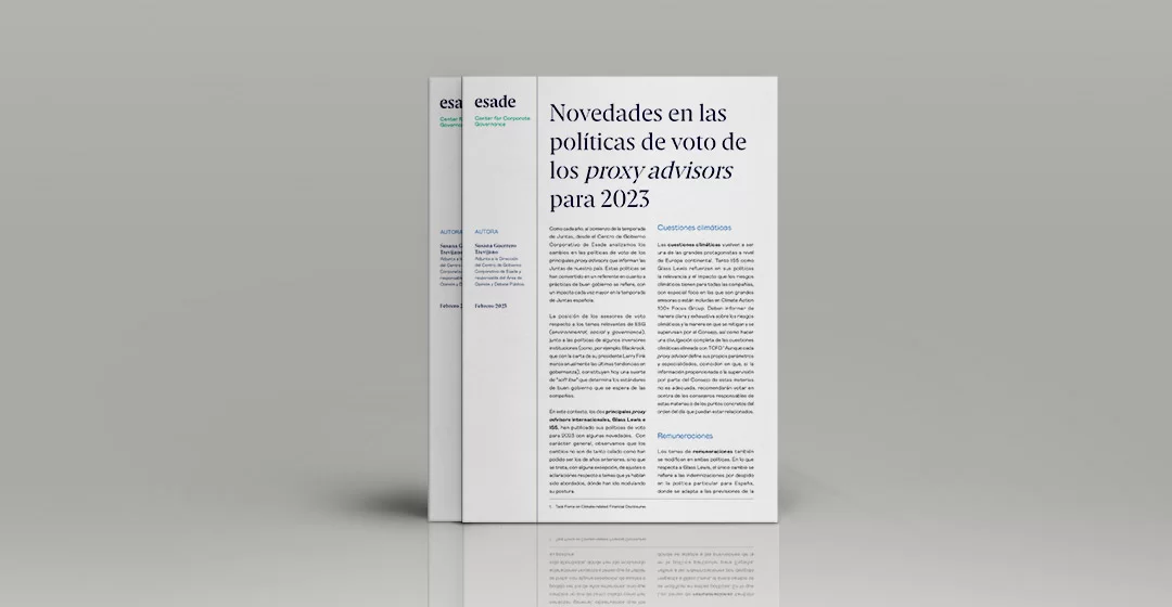 Novedades en las políticas de voto de los proxy advisors para 2023