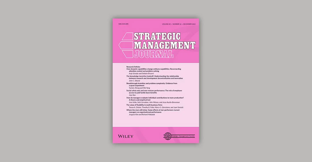 Strategic Management Journal, 43