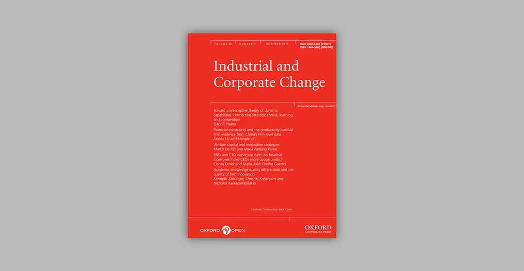 Industrial and Corporate Change, 26 (5), pp. 907-930.