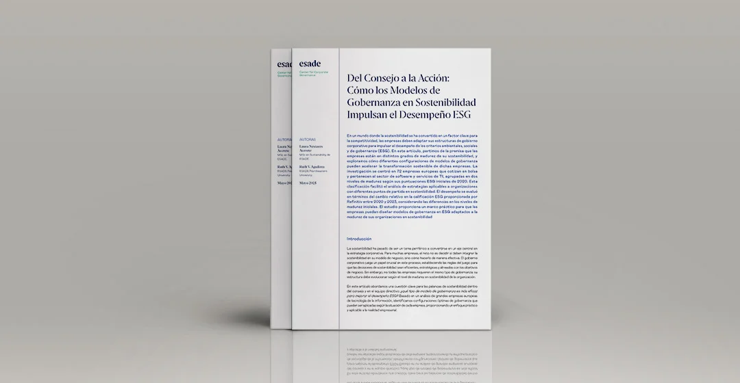Del Consejo a la Acción: Cómo los Modelos de Gobernanza en Sostenibilidad Impulsan el Desempeño ESG