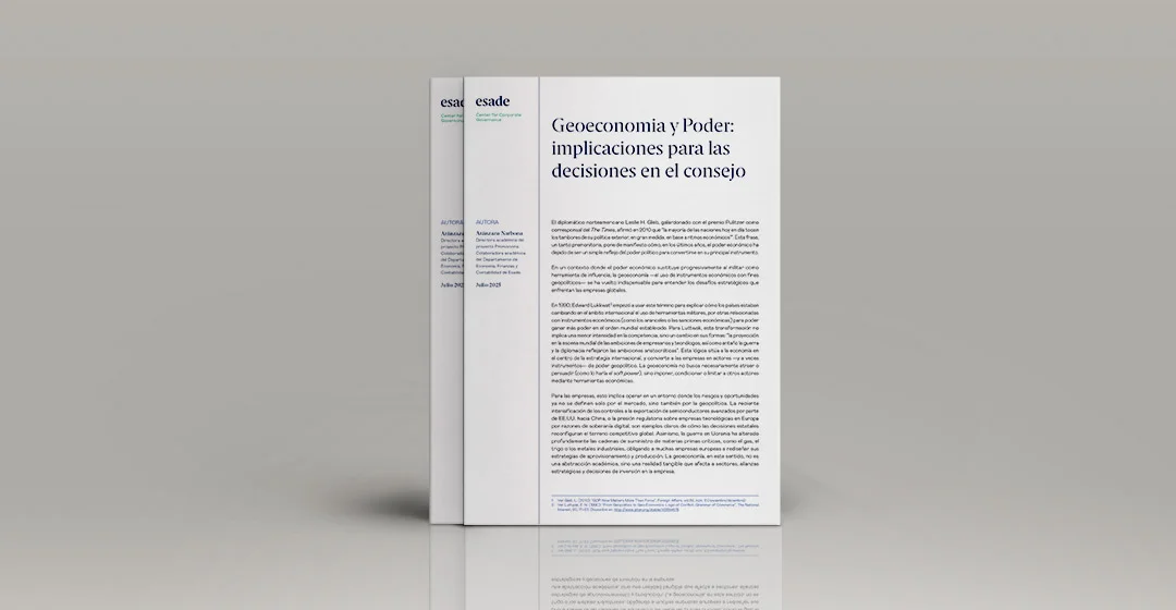 Geoeconomia y Poder: implicaciones para las decisiones en el consejo