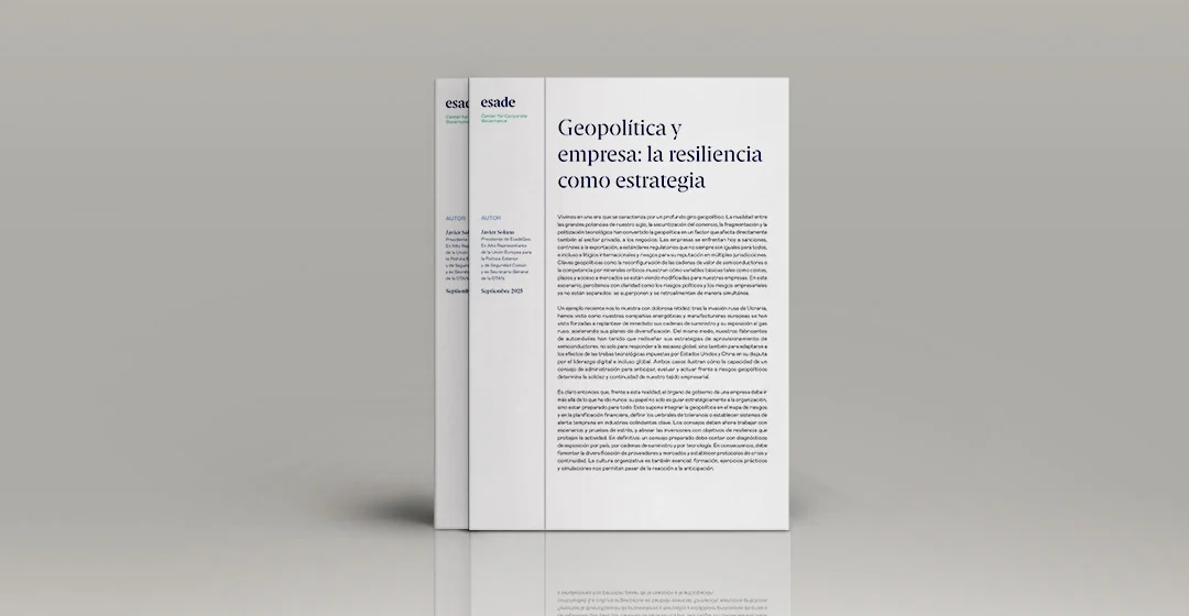 Geopolítica y empresa: la resiliencia como estrategia