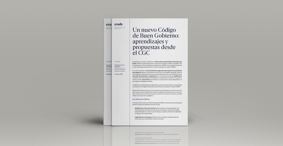 Un nuevo Código de Buen Gobierno: aprendizajes y propuestas desde el CGC