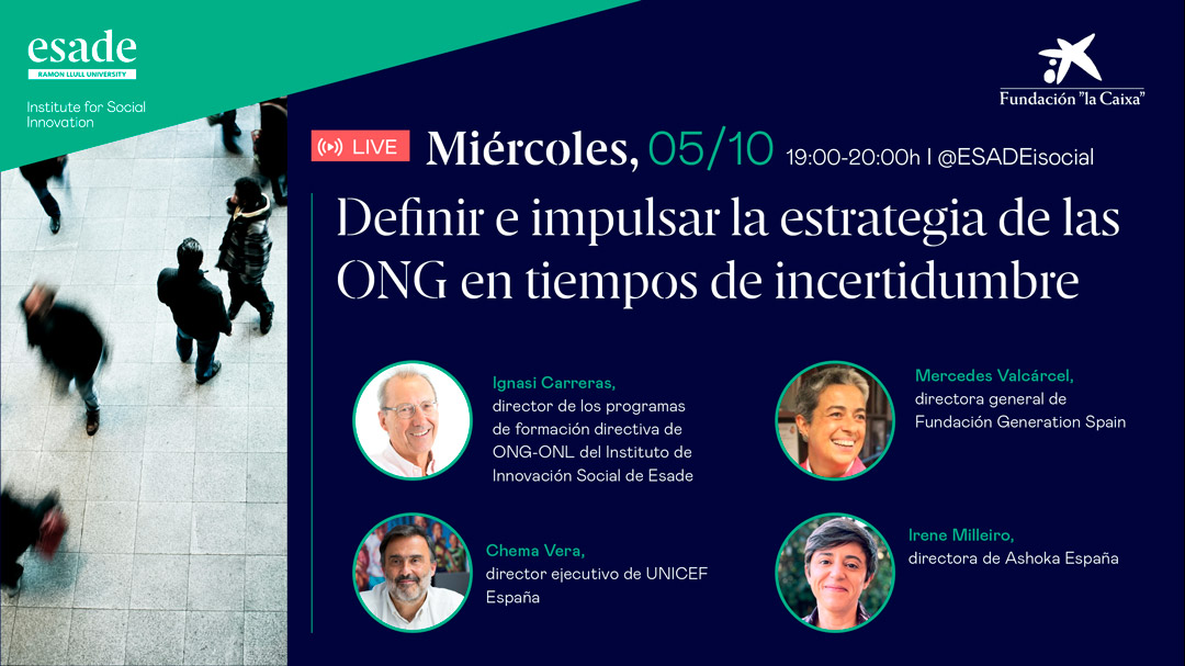 Definir e impulsar la estrategia de las ONG en tiempos de incertidumbre
