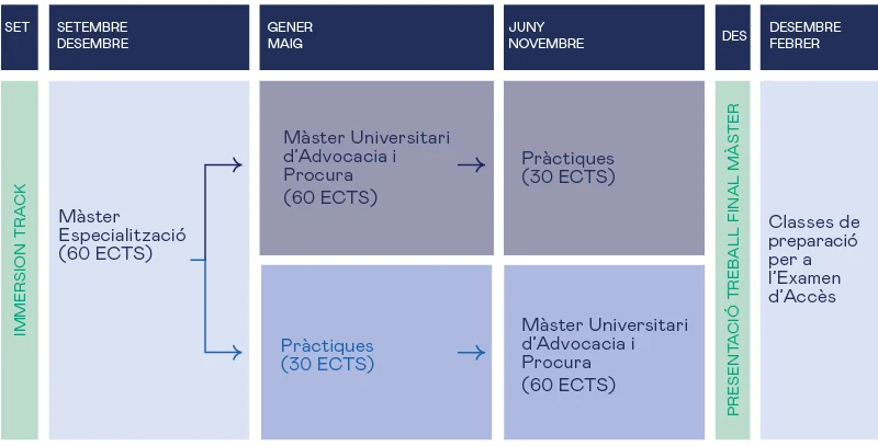 Estructura Esade MUA 2025