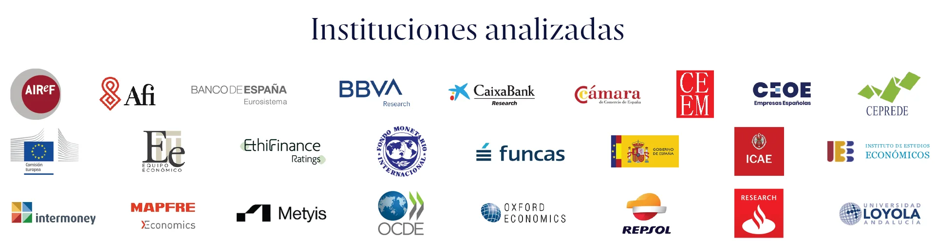 logos Instituciones analizadas diana esade 2024