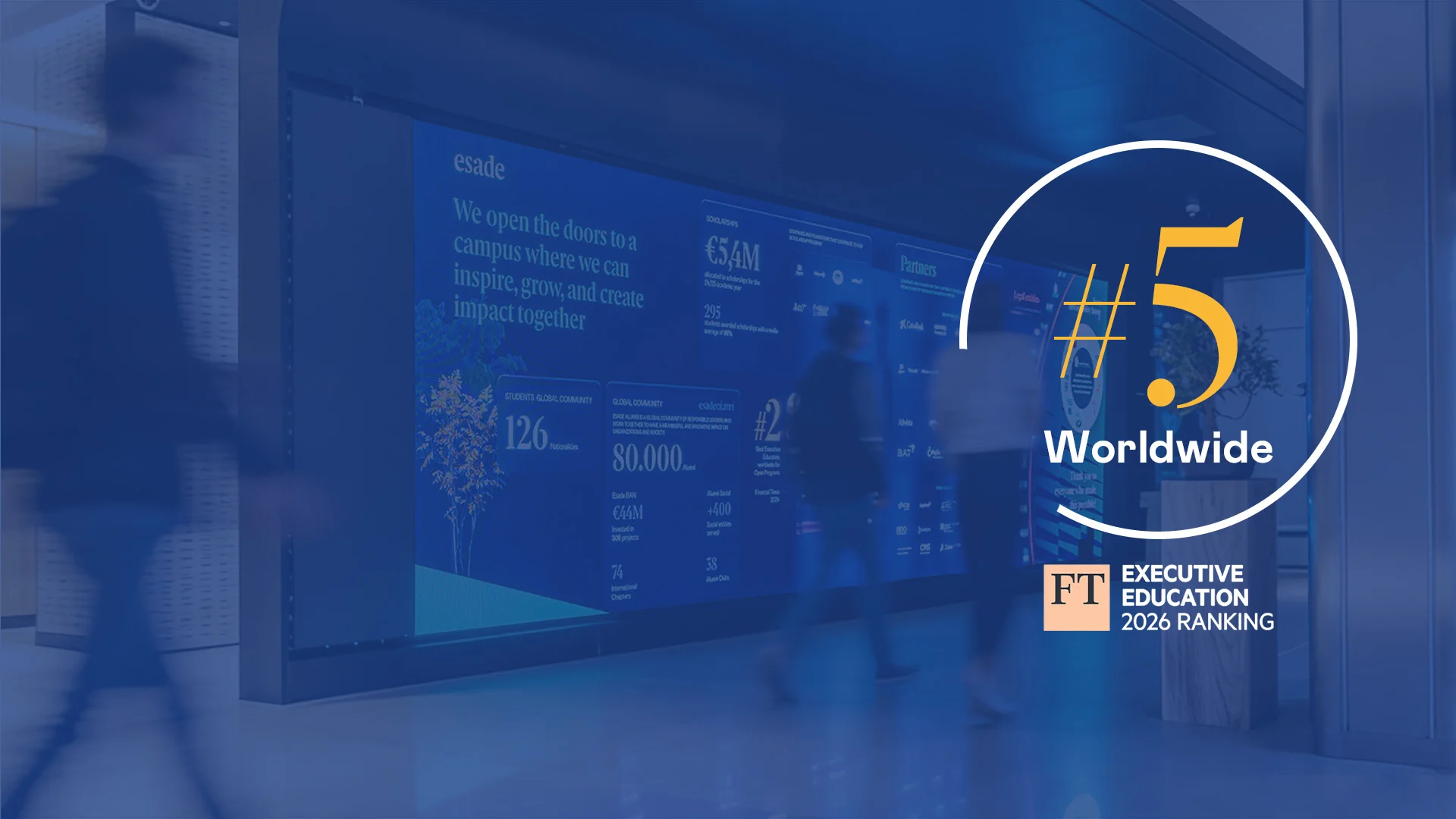 #5 Mejor en Programas Open, según el ranking 2026 del Financial Times